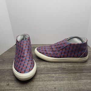 Pierre Hardy Cube Pattern Mid-Top Slip-On GX03 Cube Sz 42EU 9 US